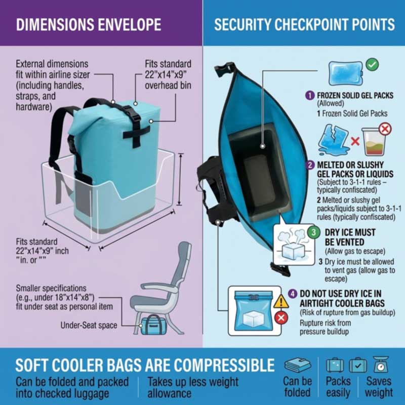 Travel Thermal Cooler seljakotid – kaasaskantavad, keevitatud lekkekindlad